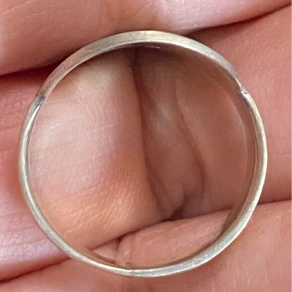 Ring Size 8 Taxco Aztec Mexico Sterling Silver 925 Women Semi-Precious Stone - Picture 5 of 10